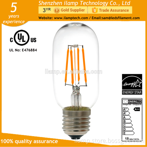 ilamptech E27 2W 4W 6W Retro Edison Led Filament Bulb T45 Dimmable Led Warm White Bulbs